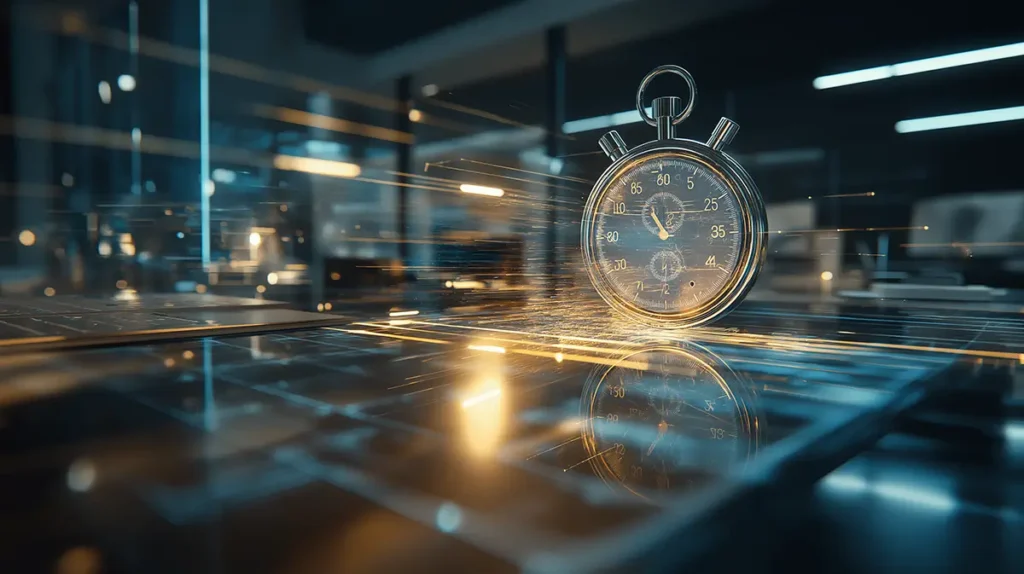 A dramatic stopwatch